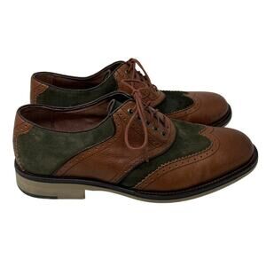 Johnston & Murphy Sheepskin Shoes Men’s 9 Brown with Green